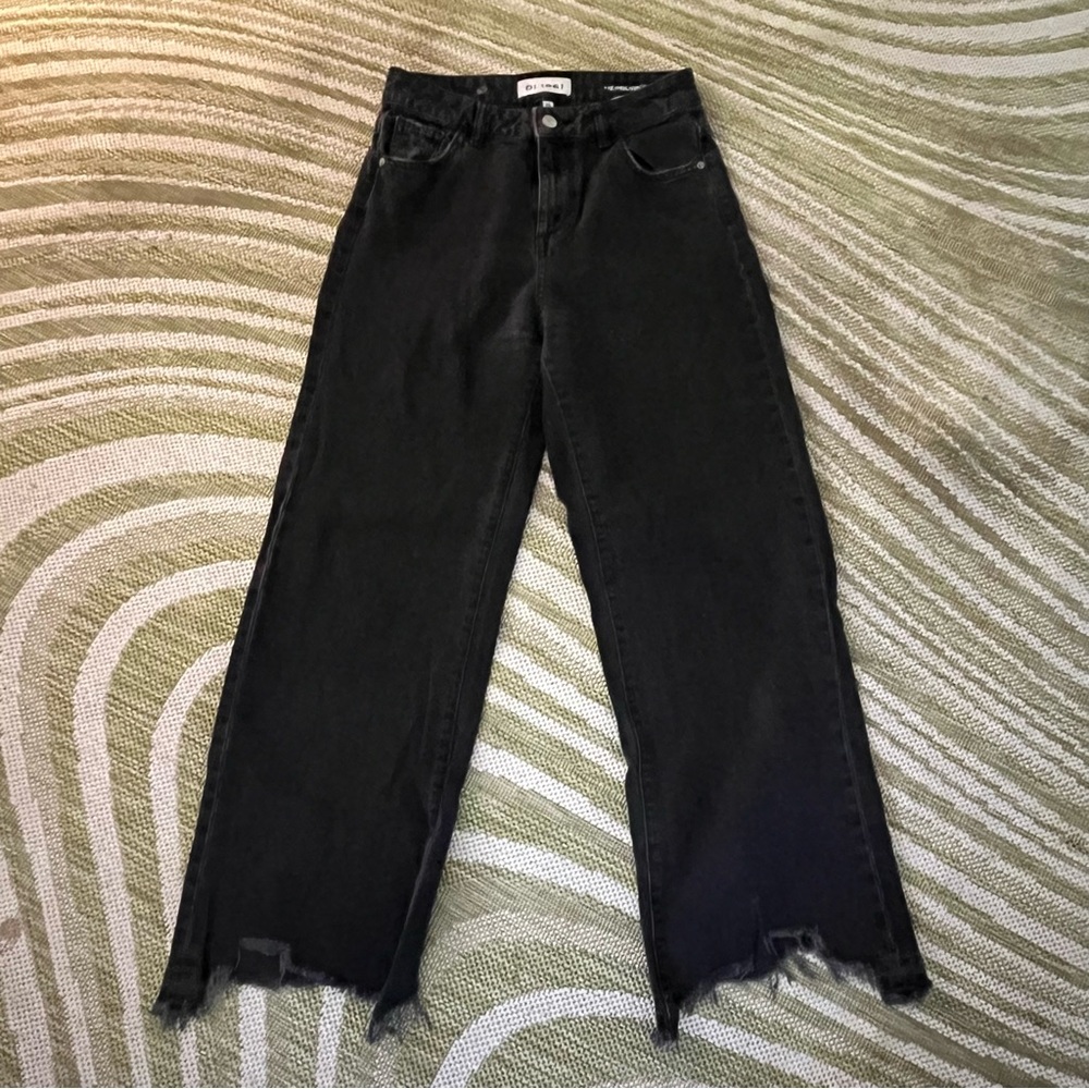 🖤DL1961 Black Wide Leg Distressed Jeans🖤